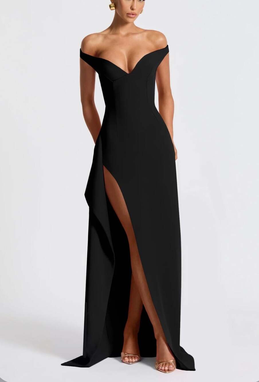 NEW Babyboo KHALESIA MAXI DRESS - BLACK Size XS